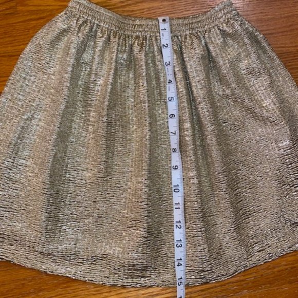 ruby and bloom girls skirt sparkly gold - size 10/12 - Picture 2 of 7